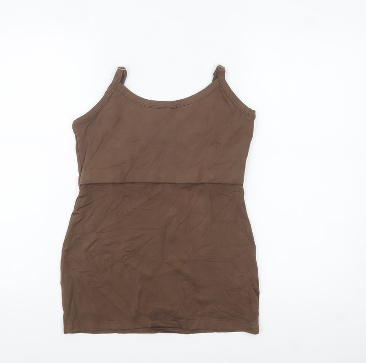 Fresh Mums Womens Brown Size 14 Camisole Summer Tank Top