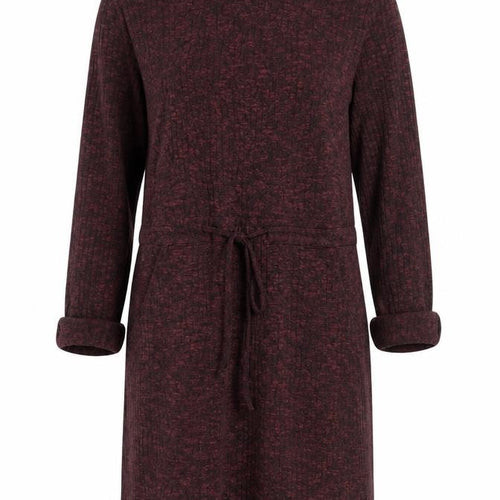New Look Women’s Red Knit Shift Belted Dress Size 12