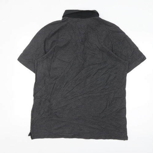 Nike Golf Dri-FIT Grey Men's L Polo Shirt Short Sleeve Logo