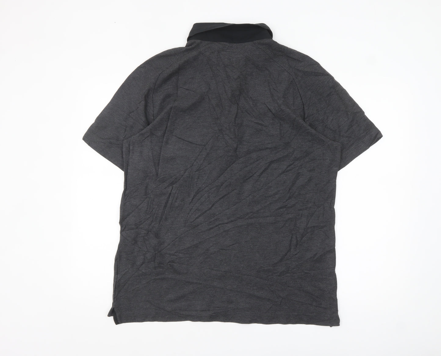Nike Golf Dri-FIT Grey Men's L Polo Shirt Short Sleeve Logo