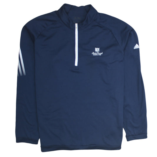 Adidas Mens Blue 2XL 1/2 Zip Mock Neck Golf Sweatshirt