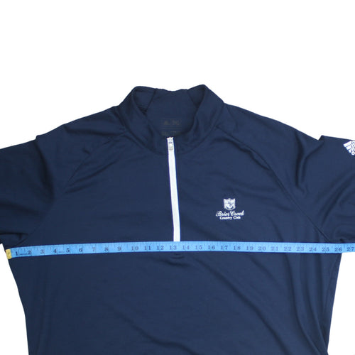 Adidas Mens Blue 2XL 1/2 Zip Mock Neck Golf Sweatshirt