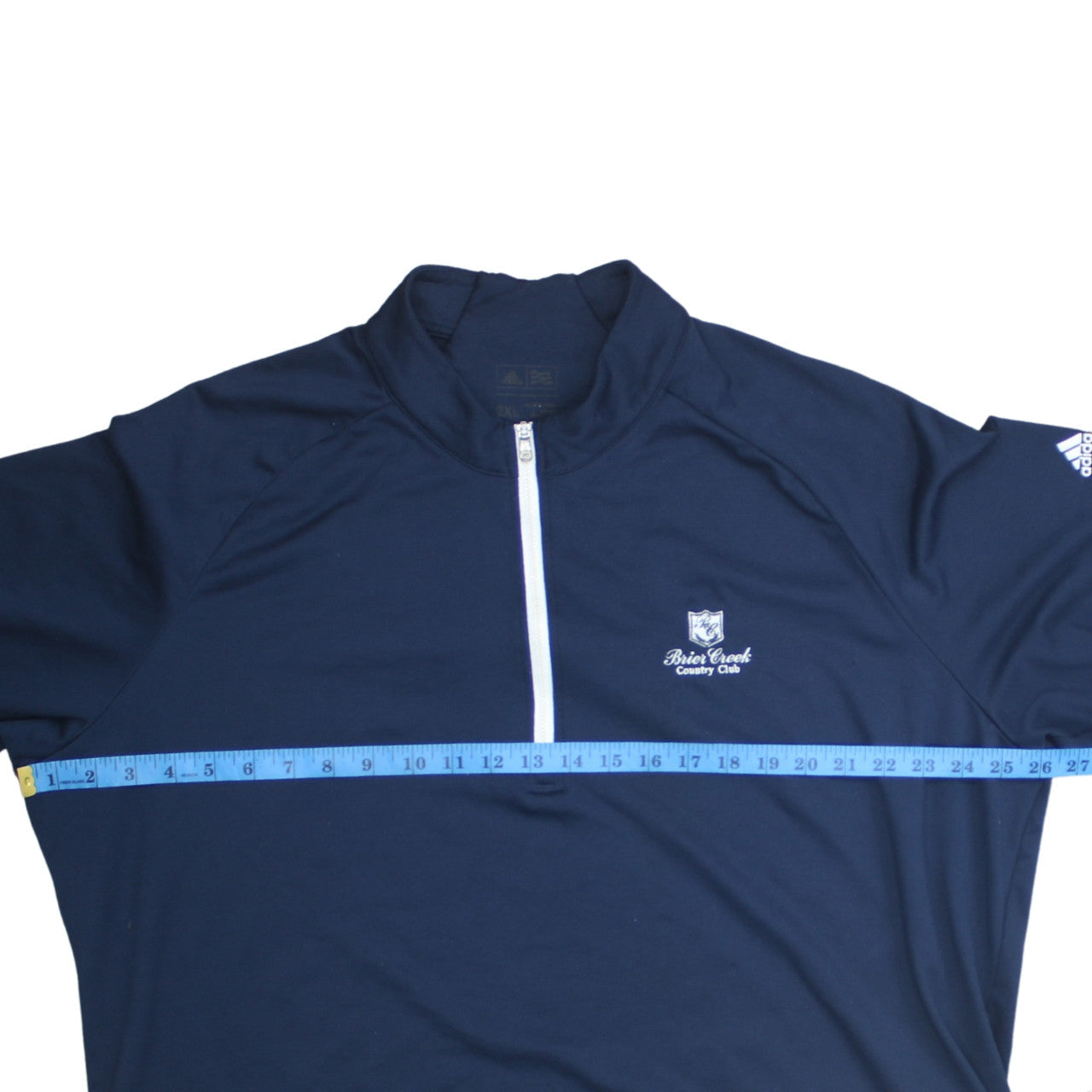 Adidas Mens Blue 2XL 1/2 Zip Mock Neck Golf Sweatshirt