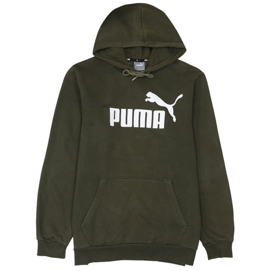 Puma Mens Green Pullover Hoodie M Regular Fit Sportswear