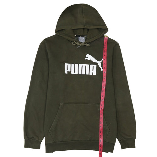 Puma Mens Green Pullover Hoodie M Regular Fit Sportswear