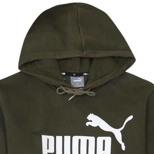 Puma Mens Green Pullover Hoodie M Regular Fit Sportswear