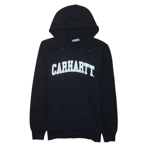 Carhartt Men's Black Small Pullover Hoodie Cotton Logo Sweatshirt
