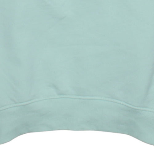 Tommy Jeans Womens Mint Green Small Pullover Sweatshirt Crew Neck Cotton