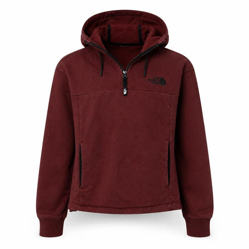 The North Face Womens Burgundy XS 1/2 Zip Hooded Sweatshirt