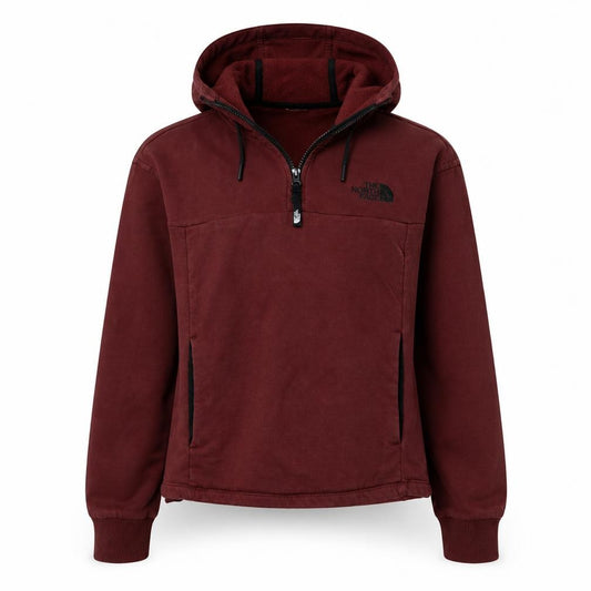 The North Face Womens Burgundy XS 1/2 Zip Hooded Sweatshirt