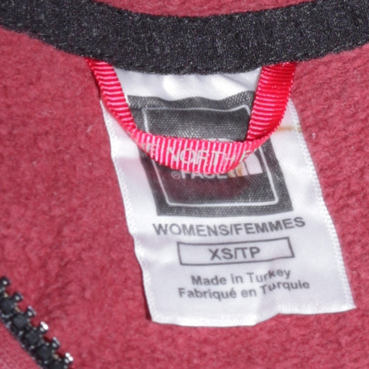 The North Face Womens Burgundy XS 1/2 Zip Hooded Sweatshirt