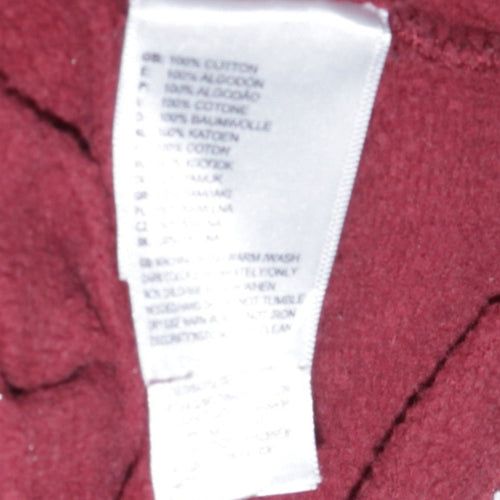 The North Face Womens Burgundy XS 1/2 Zip Hooded Sweatshirt