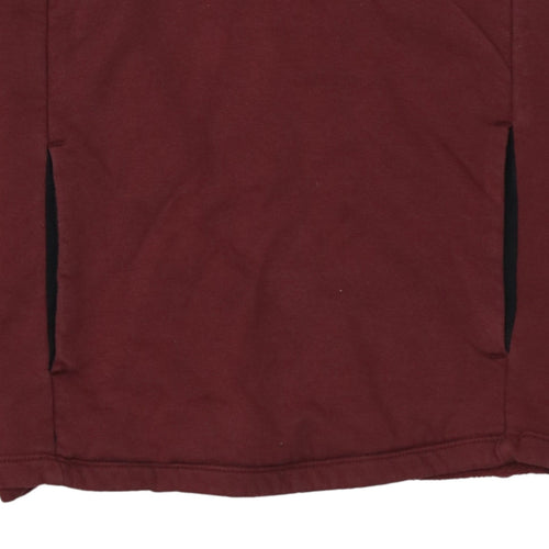 The North Face Womens Burgundy XS 1/2 Zip Hooded Sweatshirt