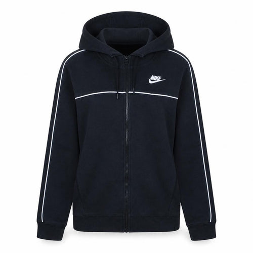 Nike Womens Black Full Zip Hoodie Size S Cotton Blend Sweatshirt