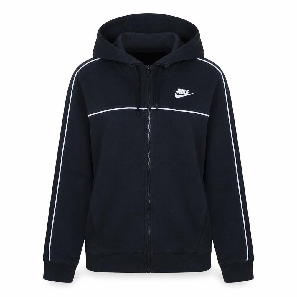 Nike Womens Black Full Zip Hoodie Size S Cotton Blend Sweatshirt