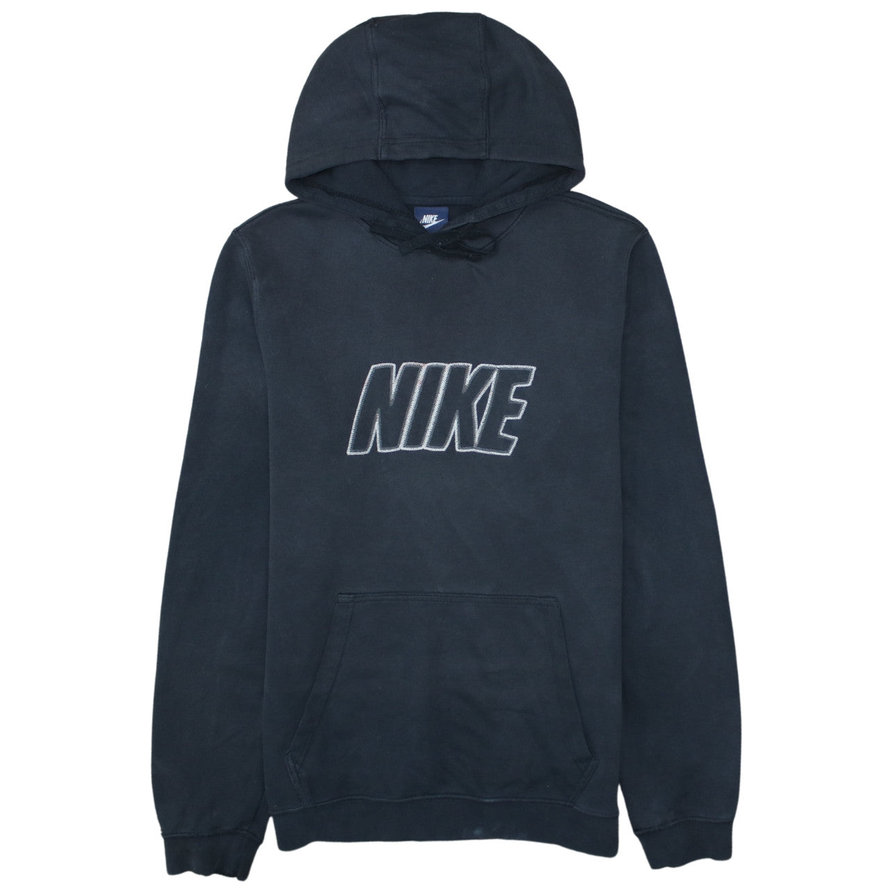 Nike Men’s Black Pullover Hoodie M Regular Fit Logo Fleece Sweatshirt