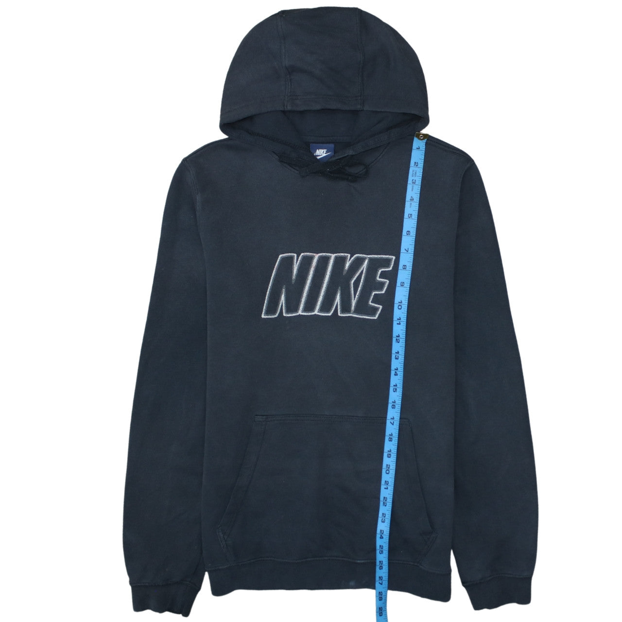 Nike Men’s Black Pullover Hoodie M Regular Fit Logo Fleece Sweatshirt