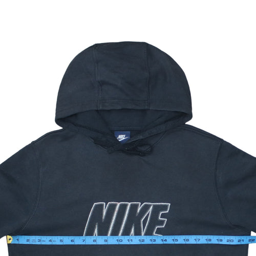 Nike Men’s Black Pullover Hoodie M Regular Fit Logo Fleece Sweatshirt