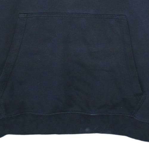 Nike Men’s Black Pullover Hoodie M Regular Fit Logo Fleece Sweatshirt