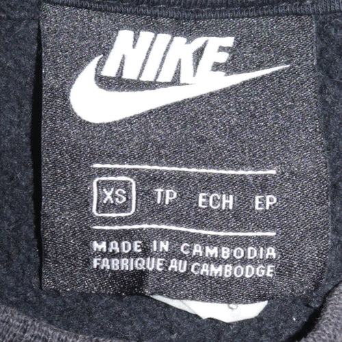 Nike Men's Black XS Pullover Sweatshirt Crew Neck Fleece