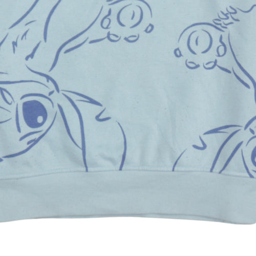 Disney Primark Women Blue Stitch Crew Neck Sweatshirt XS