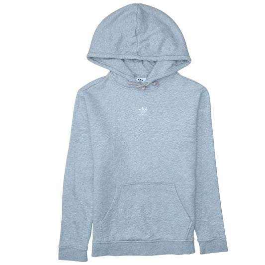 Adidas Women’s Grey Pullover Hoodie Size 10 Hooded Sweatshirt Casual
