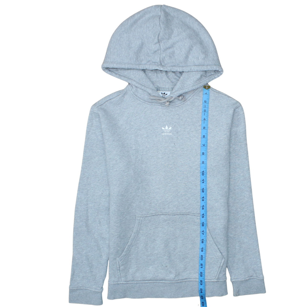 Adidas Women’s Grey Pullover Hoodie Size 10 Hooded Sweatshirt Casual