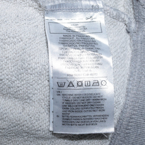 Adidas Women’s Grey Pullover Hoodie Size 10 Hooded Sweatshirt Casual