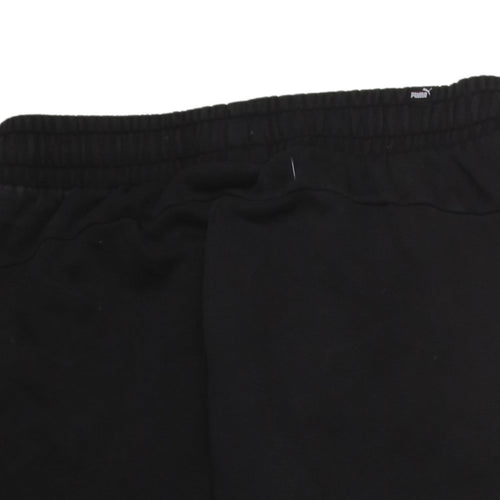 Puma Men's Black Jogger Sweatpants M Regular Fleece Activewear