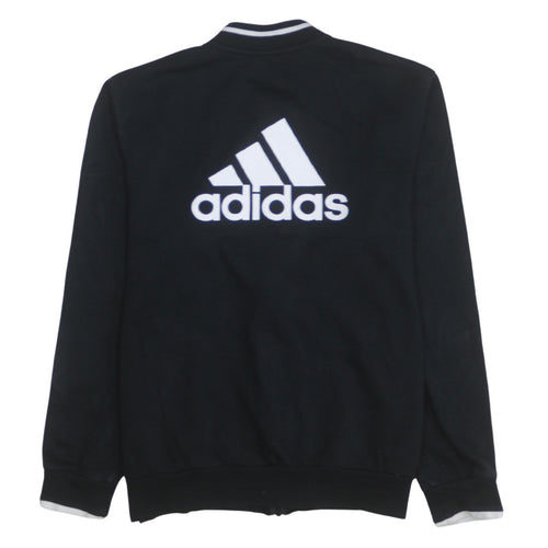 Adidas Boys Black Full Zip Logo Sweatshirt Size 13-14 Years