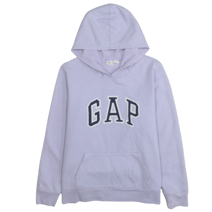 GAP Women Lilac Hoodie Large Cotton Blend Pullover Classic Fit
