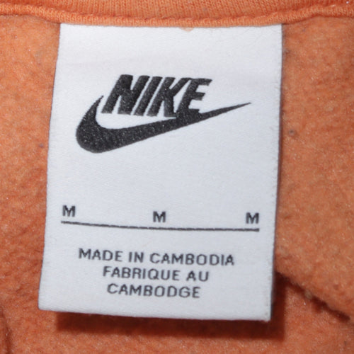 Nike Women’s Brown Pullover Hoodie Size M Cotton Blend Casual