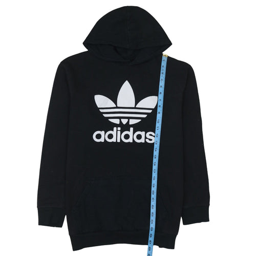 Adidas Men's Black XL Pullover Hoodie with Trefoil Logo