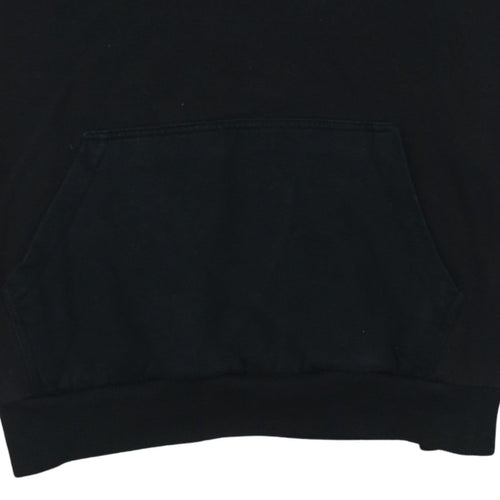 Adidas Men's Black XL Pullover Hoodie with Trefoil Logo