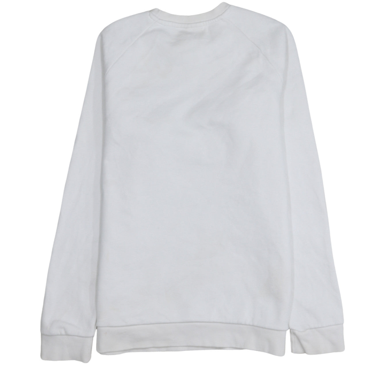 adidas Men's White Crew Neck Pullover Sweatshirt Size S