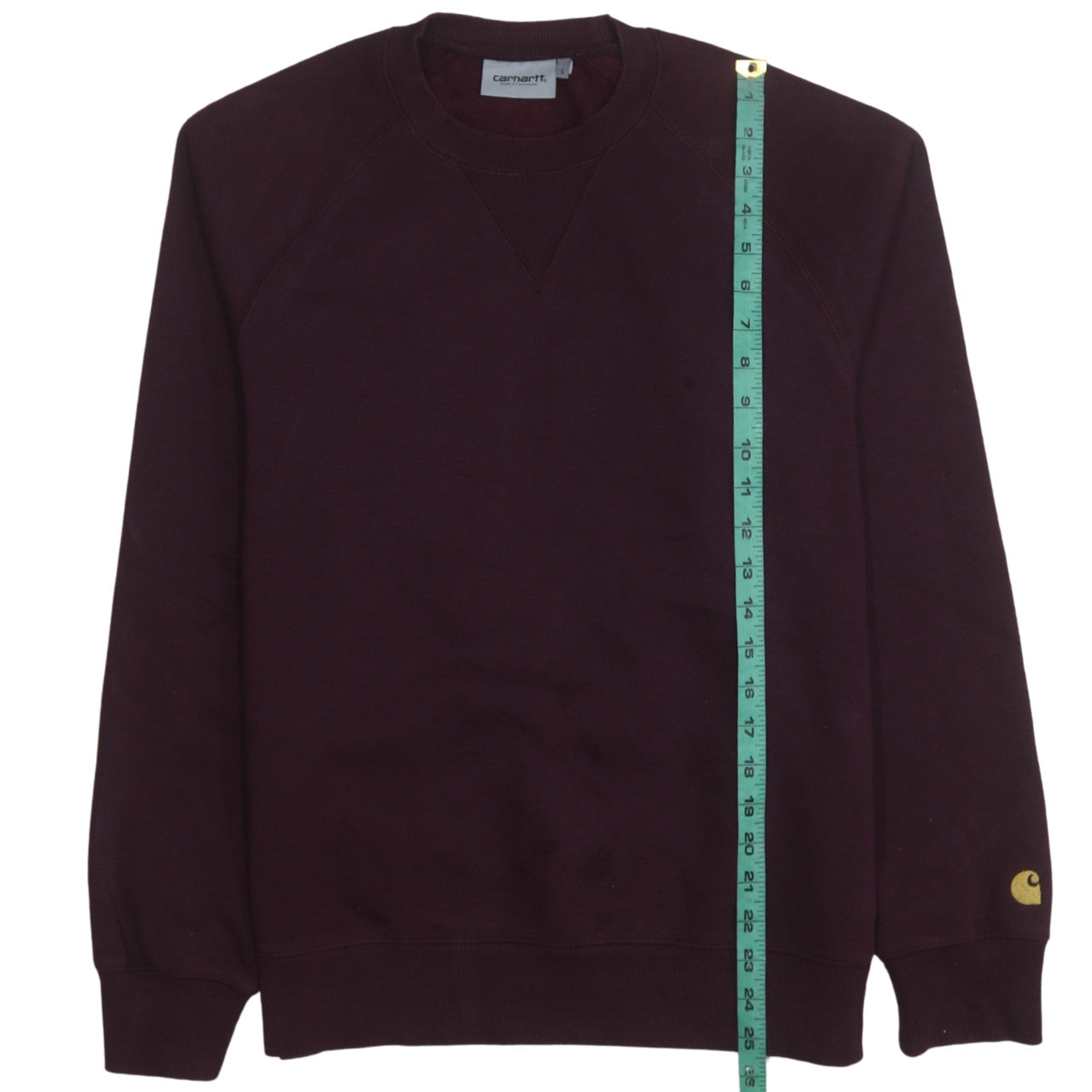 Carhartt Men's Brown Crew Neck Fleece Sweatshirt Size S