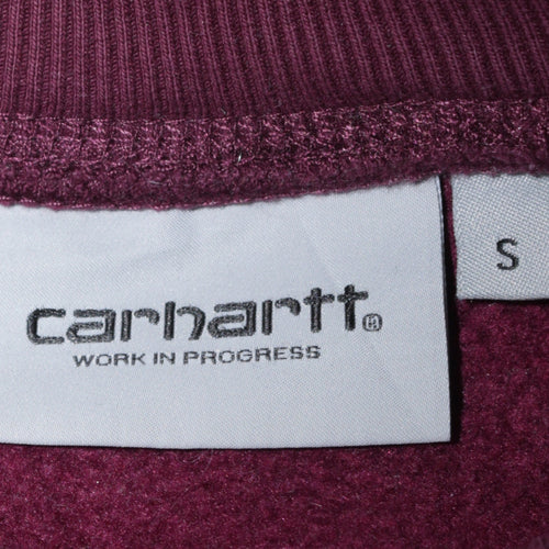 Carhartt Men's Brown Crew Neck Fleece Sweatshirt Size S