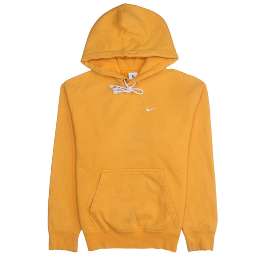 Nike Men's Yellow Pullover Hoodie XS Regular Fit Sportswear