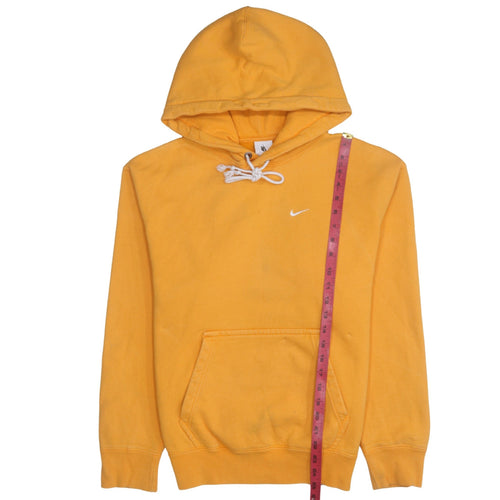 Nike Men's Yellow Pullover Hoodie XS Regular Fit Sportswear