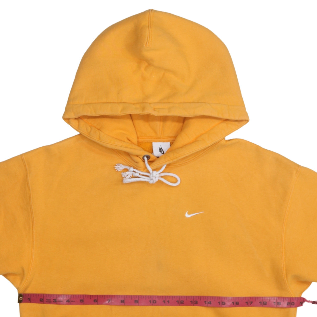 Nike Men's Yellow Pullover Hoodie XS Regular Fit Sportswear
