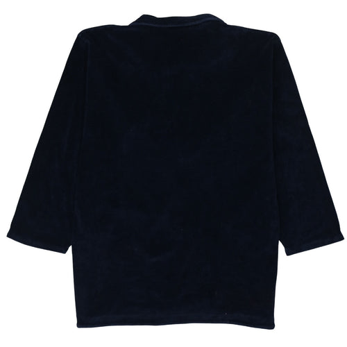 Champion Womens Blue XL Velour Full Zip Activewear Jacket