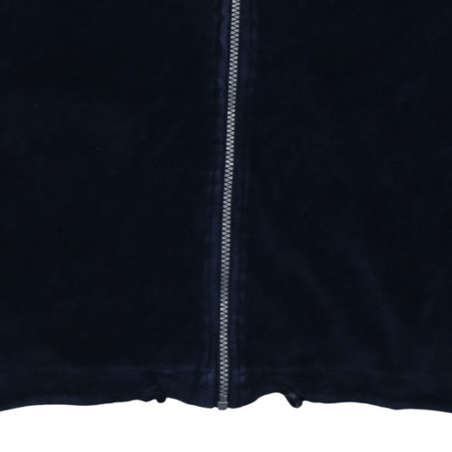 Champion Womens Blue XL Velour Full Zip Activewear Jacket