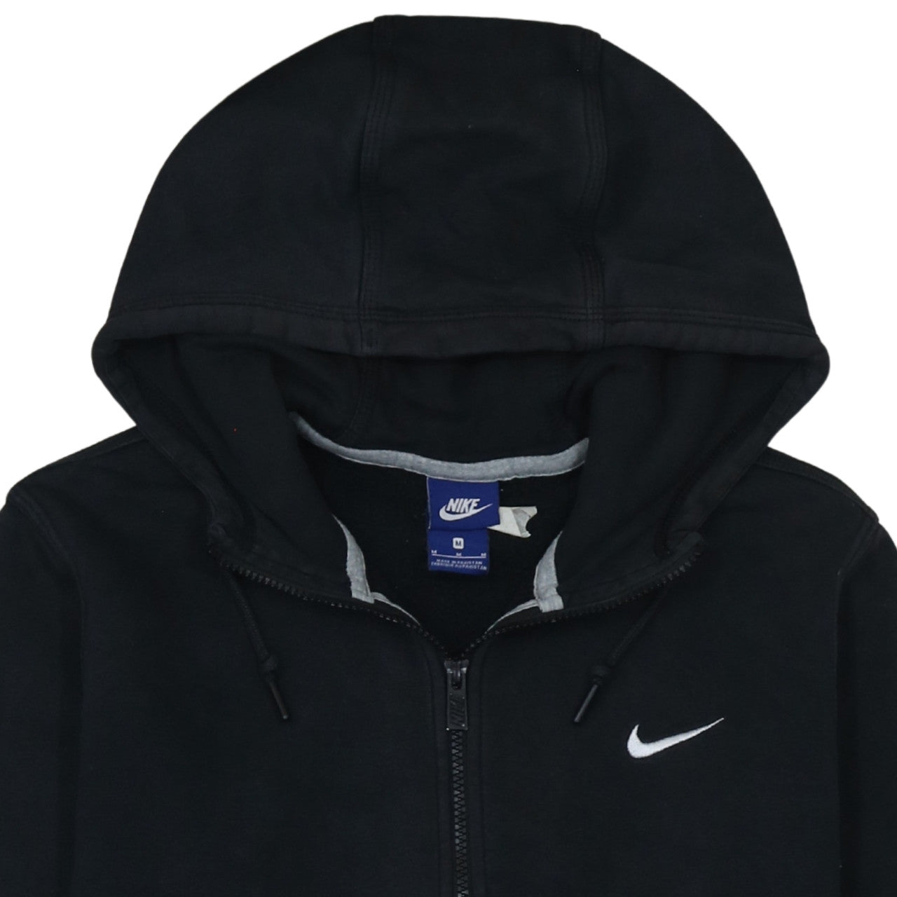 Nike Men's Black Full Zip Hoodie Size M Fleece Sportswear