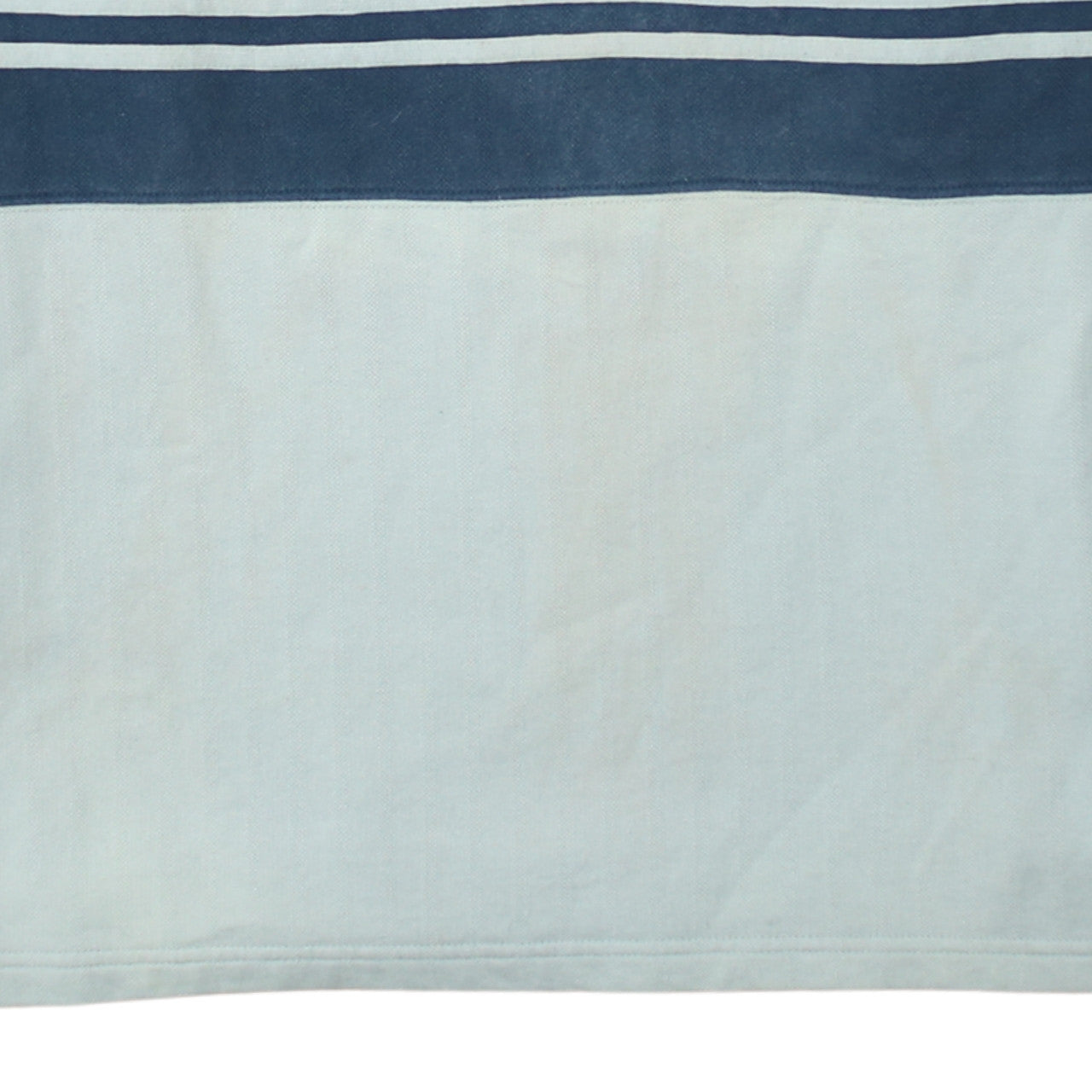 Adidas Men’s Blue Striped 1/4 Zip Collared Sweatshirt Size L