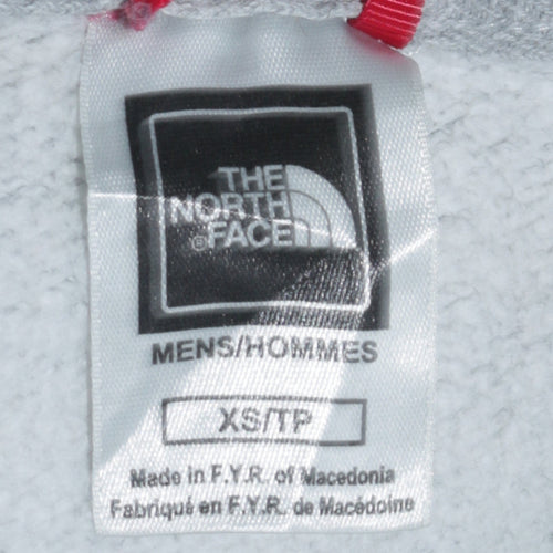 The North Face Men's Grey Pullover Hoodie XS Outdoor Cotton Blend
