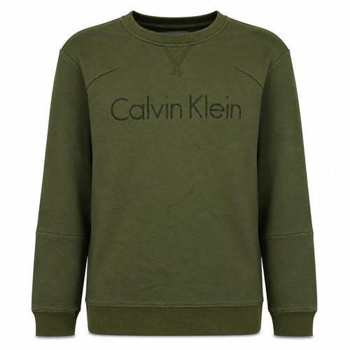 Calvin Klein Men's Green Small Pullover Sweatshirt