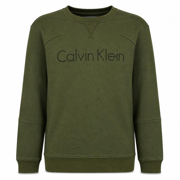 Calvin Klein Men's Green Small Pullover Sweatshirt