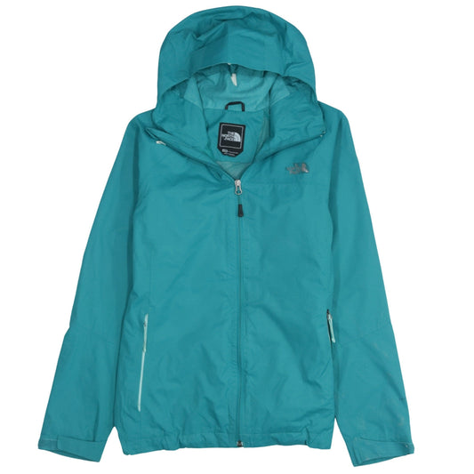 The North Face Women's Green Waterproof Hooded Rain Jacket M