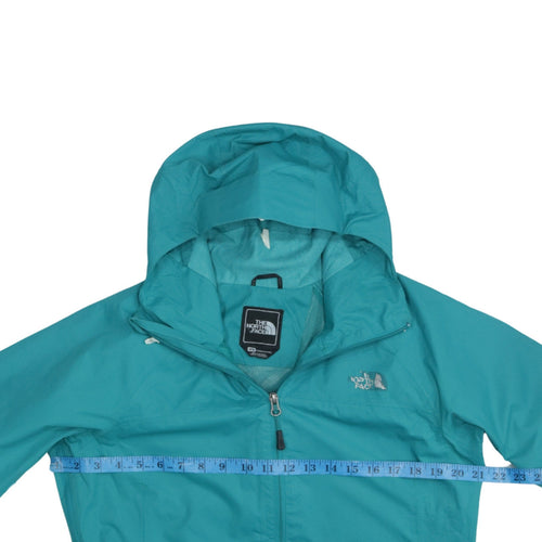 The North Face Women's Green Waterproof Hooded Rain Jacket M