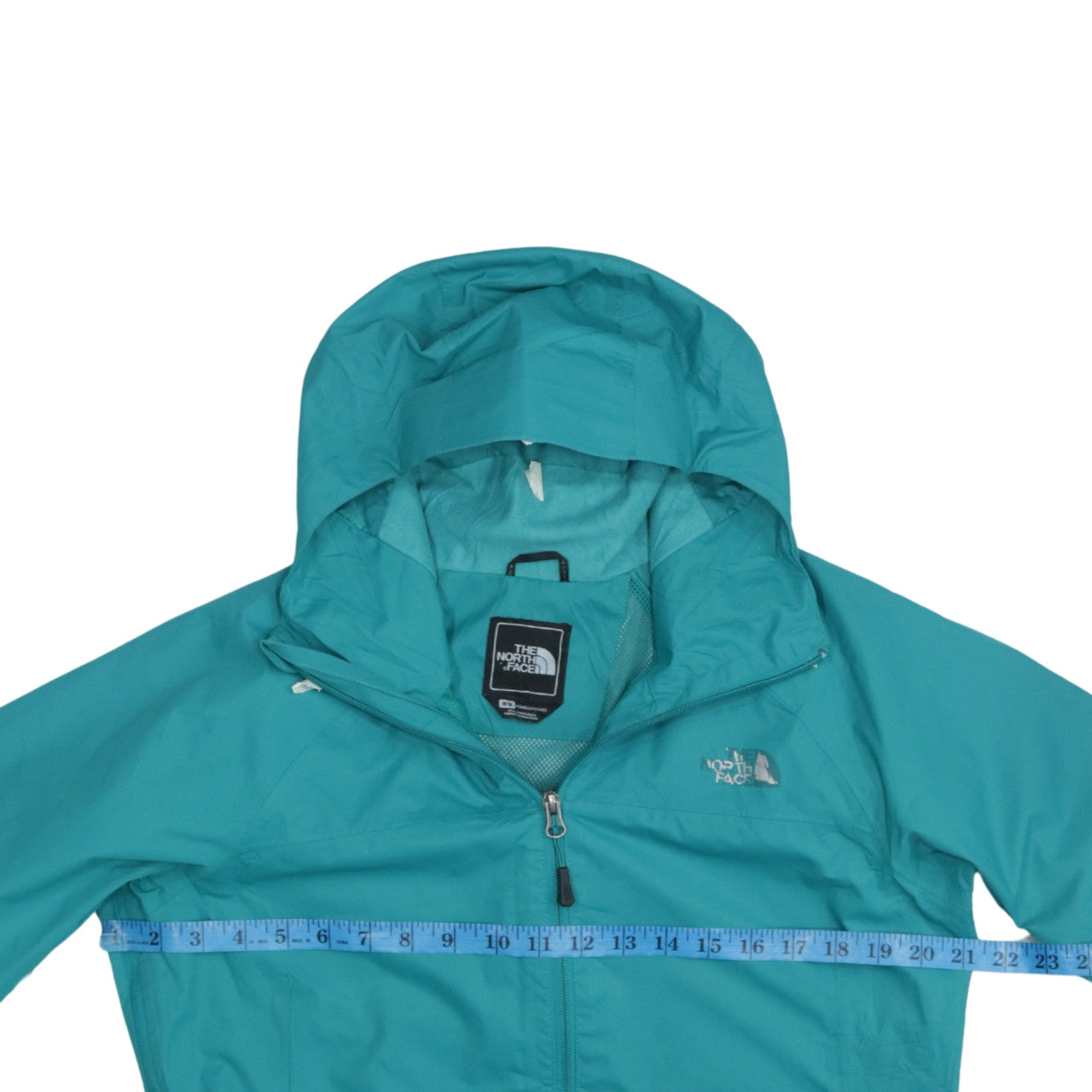 The North Face Women's Green Waterproof Hooded Rain Jacket M
